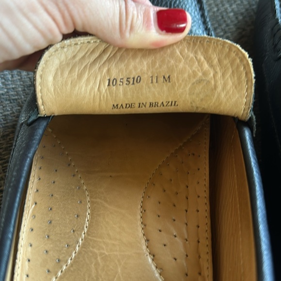 Men’s black leather loafers - Picture 5 of 7